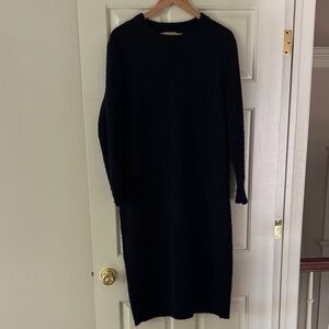 Tuckernuck Black Boucle Sweater Dress
